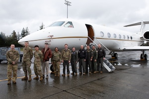 U.S. Air Force Airmen with the 89th AW, Joint Base Andrews, Maryland, held a recruiting event to present career opportunities and the application and training requirements for positions including pilots, flight engineers, communications systems operations and flight attendants.