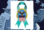 graphic with DLA logo and teal ribbon behind