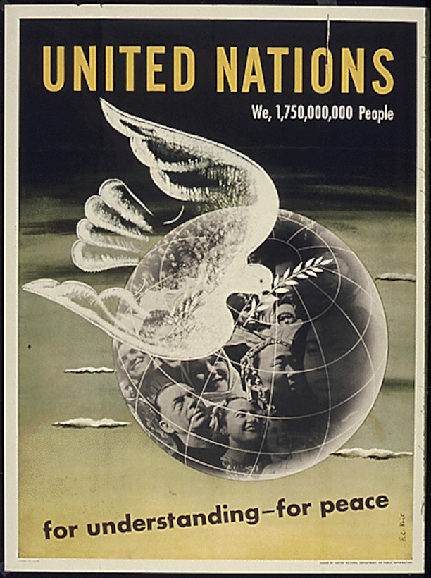 United Nations poster c. 1942–1945. (Courtesy National Archives)