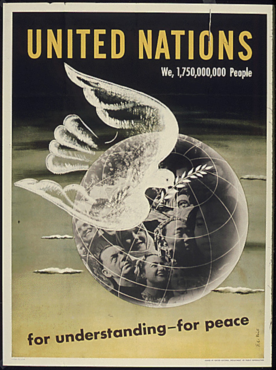 United Nations poster c. 1942–1945. (Courtesy National Archives)