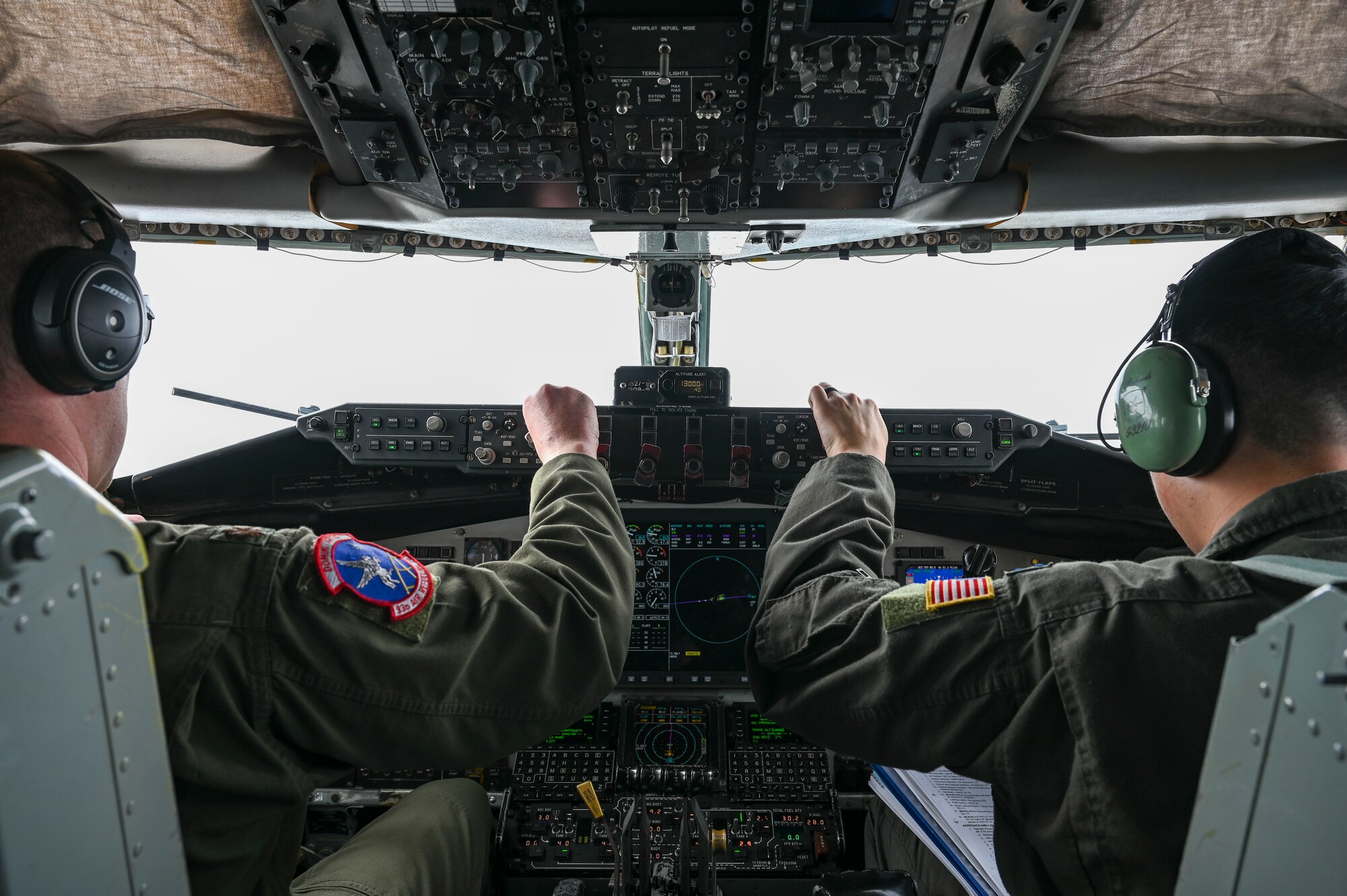 Pilots fly a plane.