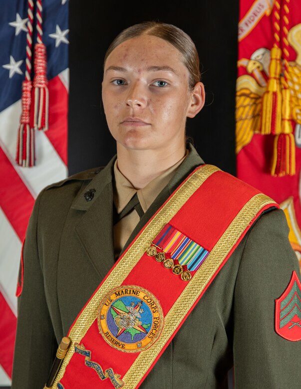 Sgt Polland is the Drum Major for Marine Corps Forces Reserve Band, New Orleans.