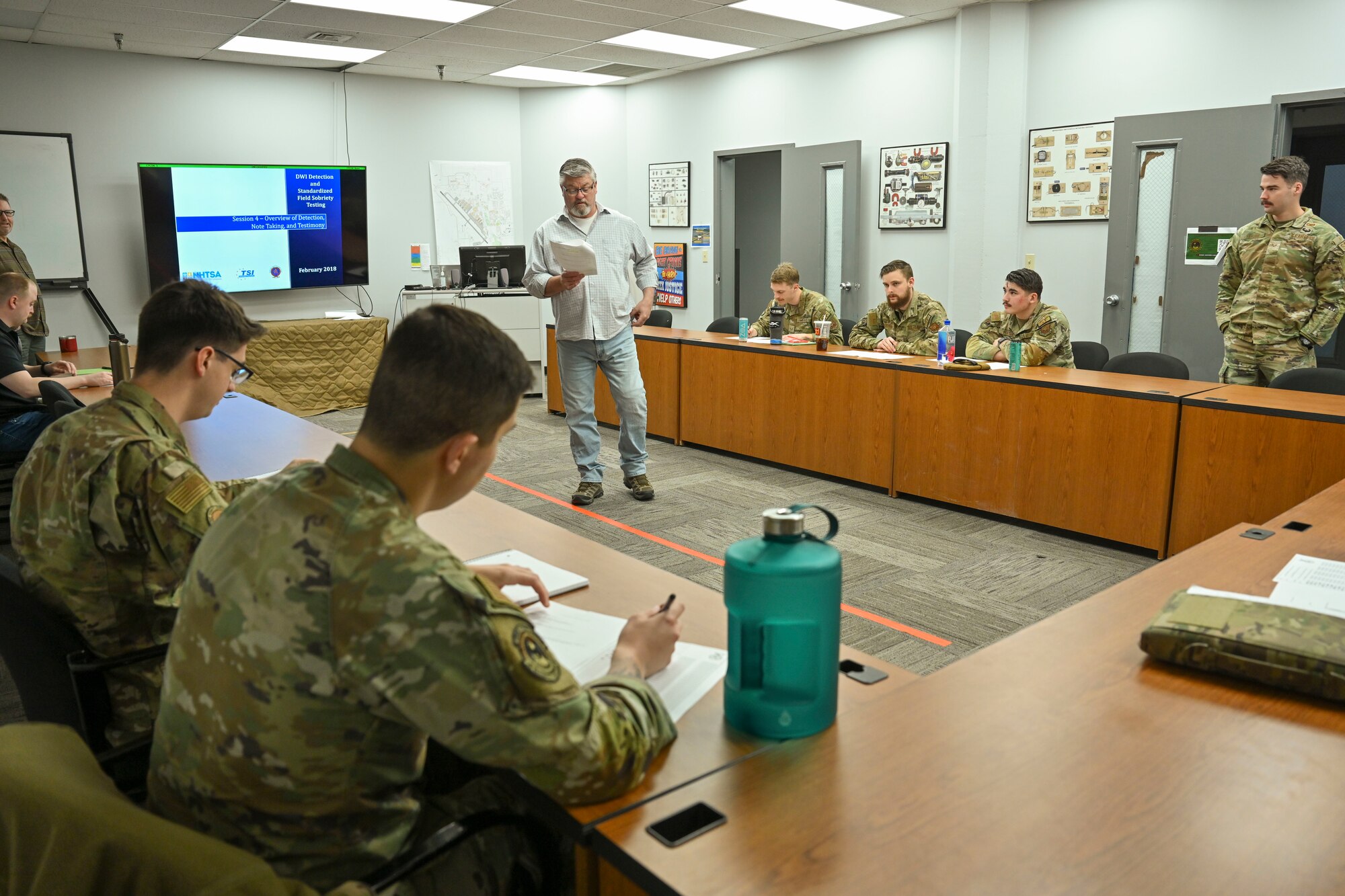 Security forces Airmen train to recognize, prevent driving while intoxicated