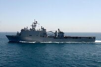 The Whidbey Island-class dock landing ship USS Gunston Hall (LSD 44) arrived in Cherbourg, France, 28 March, to disembark French Marines following NATO’s largest exercise in decades, exercise Steadfast Defender 24.