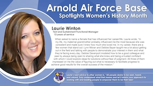 Laurie Winton, AEDC Test and Sustainment Functional Manager