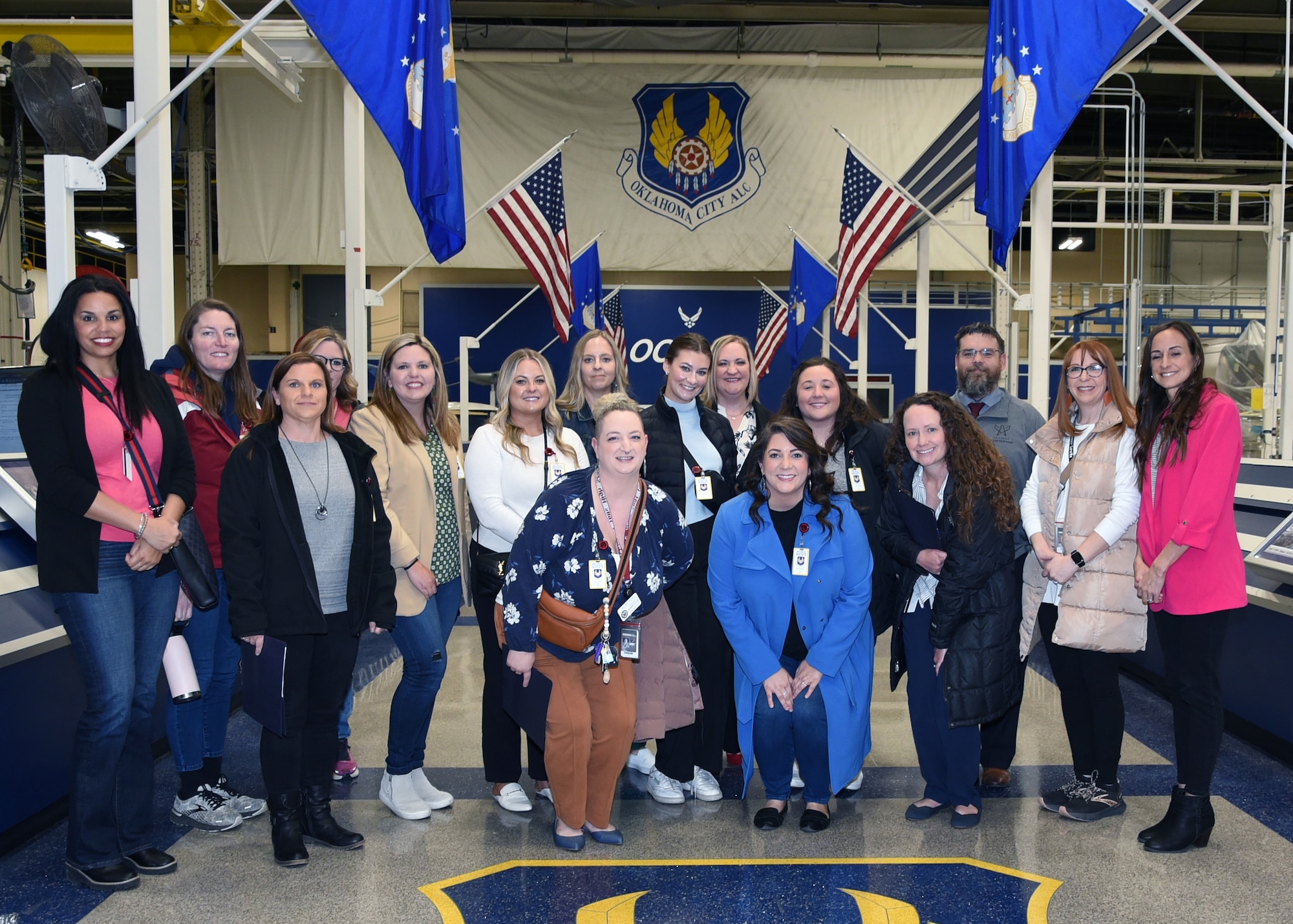 Educators pose for a group photo