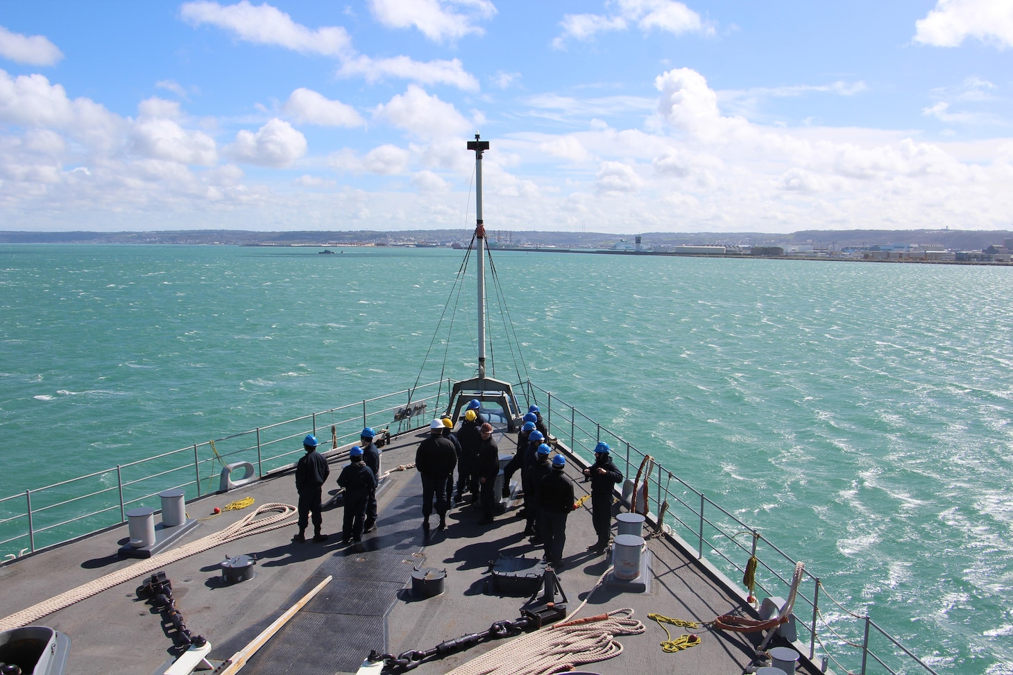 The Whidbey Island-class dock landing ship USS Gunston Hall (LSD 44) arrived in Cherbourg, France, 28 March, to disembark French Marines following NATO’s largest exercise in decades, exercise Steadfast Defender 24.