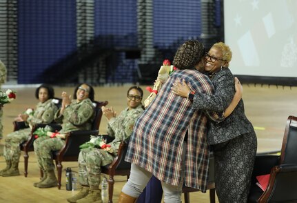 District of Columbia National Guard holds Women Empowerment Panel to commemorate Women’s History Month in the D.C. National Guard Armory, March 28, 2024. The panel features Chief Master Sgt. Naconda Hinton, Senior Enlisted Leader, 113th Medical Group; Capt. Mayauda Bowens, Logistics Support Operations Officer; Chief Warrant Officer 3 Annette Johnson-Tate, DCARNG Officer Strength Manager; Vakisa Bragg, Program Analyst and Ms. Nicole McDermott, Chief of Staff (DCGO-DCNG).