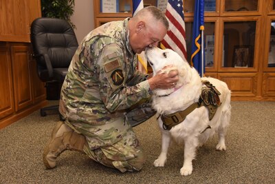 Iowa Air Guard Support Dog, Chaplain Reunite Post-Deployment