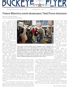 The May 2024 issue of the Buckeye Flyer is now available. The official publication of the 445th Airlift Wing includes eight pages of stories, photos and features pertaining to the 445th Airlift Wing, Air Force Reserve Command and the U.S. Air Force.