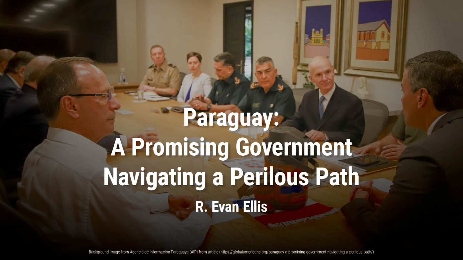 Paraguay: A Promising Government Navigating a Perilous Path
The greatest gift that Cartes can give the country and President Peña is to empower Peña to take the real and symbolic steps to frontally tackle corruption.
https://globalamericans.org/paraguay-a-promising-government-navigating-a-perilous-path/