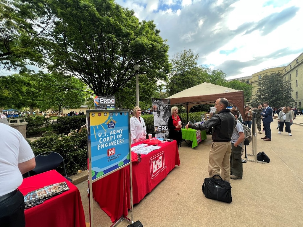 ERDC employees participate in the Bring a Child to Work Day event at the Pentagon, April 25, 2024. Families from all walks of life were introduced to the exciting and innovative research and development projects and programs conducted at ERDC.