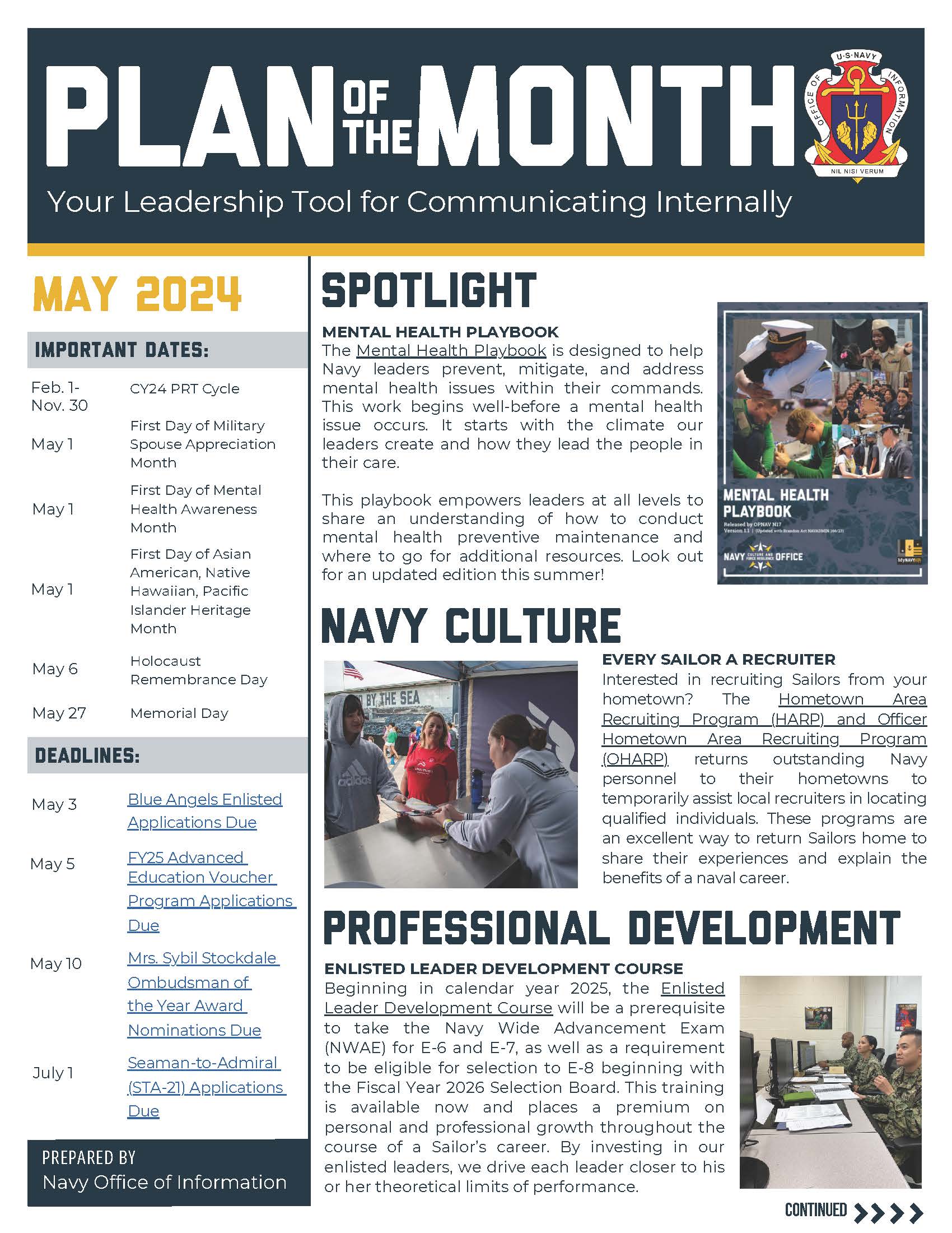 POTM May 2024 > United States Navy > POTM Display