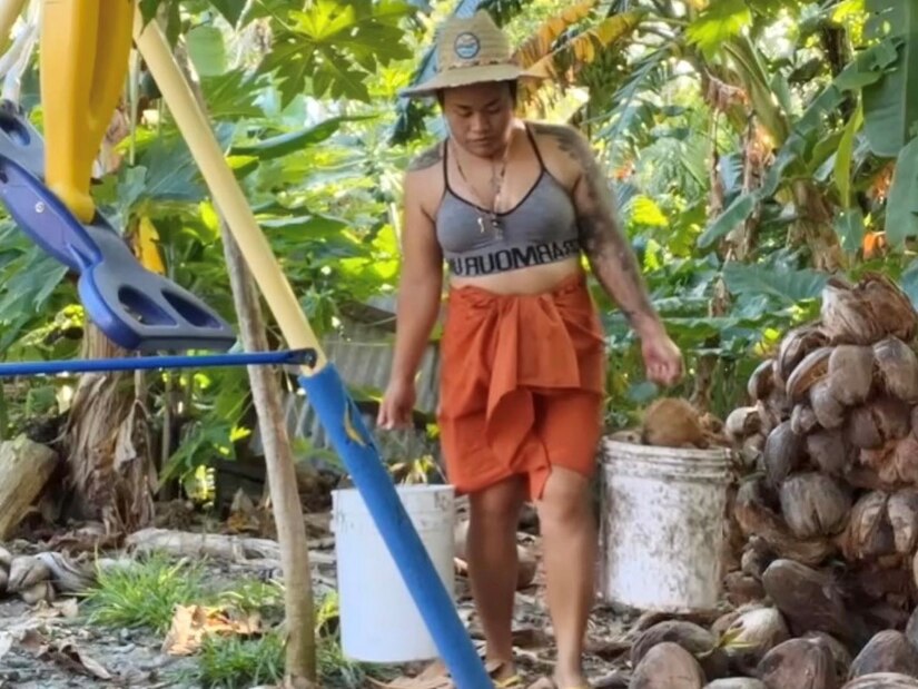 Working in the gardens at the Soldier Recovery Unit