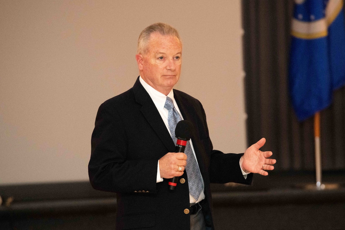 International graduates representing various countries return to the Air University campus, joining Air Force and Department of State leaders to share perspectives on a variety of military topics during the  second annual International Alumni of Distinction Seminar at Maxwell Air Force Base. Apr. 18, 2024 Q&A discussion. International Officer School hosted the three five-day event, which was built around the theme, “Peace Through Partnership” and is designed to enhance and building strategic relationships with partners and allies to maintain the leading edge in global competition. (US Air Force photo by Darius Hutton )”