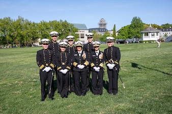 CNO Reviews Naval Academy Formal Parade