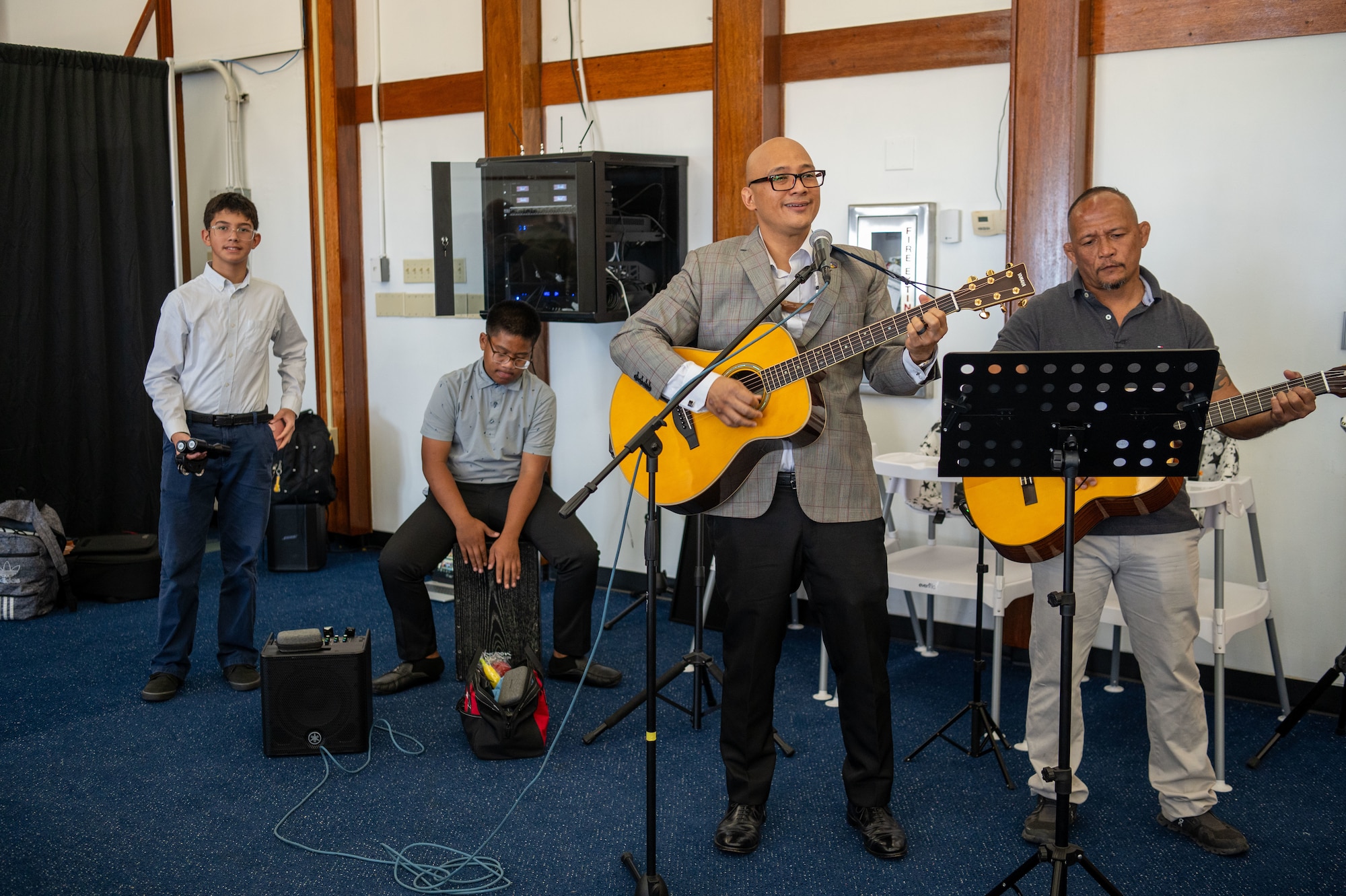 The purpose of the event was to recognize the volunteers for their dedication to the chapel as well as celebrate the Chaplain Corps 75th anniversary. (U.S. Air Force photo by Airman 1st Class Audree Campbell)