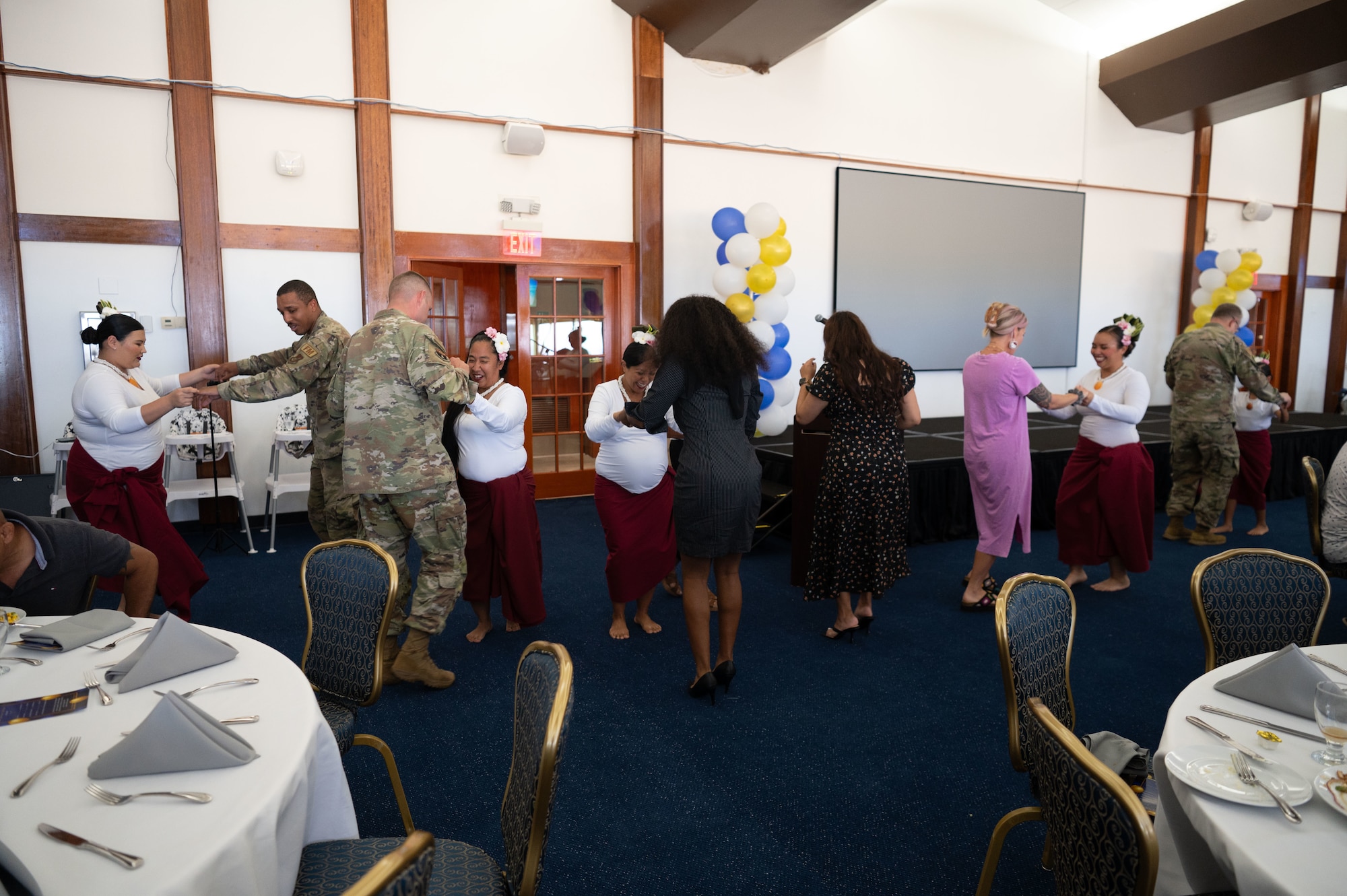The purpose of the event was to recognize the volunteers for their dedication to the chapel as well as celebrate the Chaplain Corps 75th anniversary. (U.S. Air Force photo by Airman 1st Class Audree Campbell)