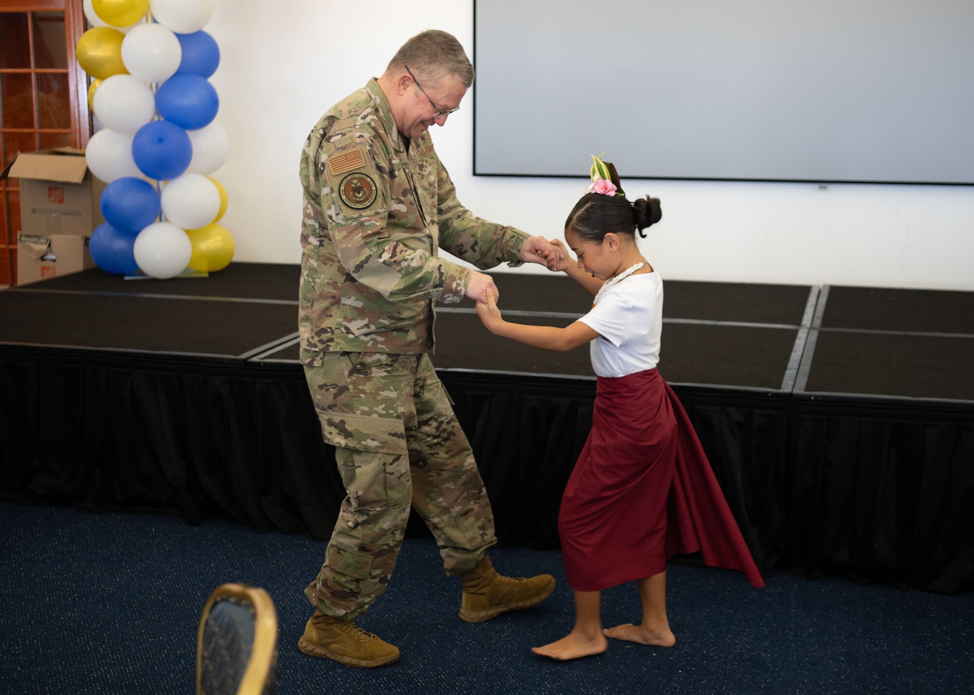 The purpose of the event was to recognize the volunteers for their dedication to the chapel as well as celebrate the Chaplain Corps 75th anniversary. (U.S. Air Force photo by Airman 1st Class Audree Campbell)