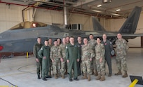 Finnish Maj. Gen. Juha-Pekka Keränen, commander of the Finnish Air Force, meets with Virginia National Guard leaders April 8, 2024, during a visit at Joint Base Langley-Eustis in Hampton, Virginia. Maj. Gen. James W. Ring, the adjutant general of Virginia, Brig. Gen. Catherine M. Jumper, commander of the Virginia Air National Guard, and other senior Virginia  Guard leaders hosted the visit.