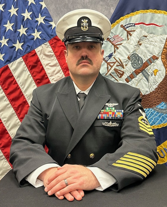 NAVAL AIR STATION JACKSONVILLE, Fla. -- Official portrait of Master Chief Avionics Technician Michael A. Gerbert. (U.S. Navy photo)