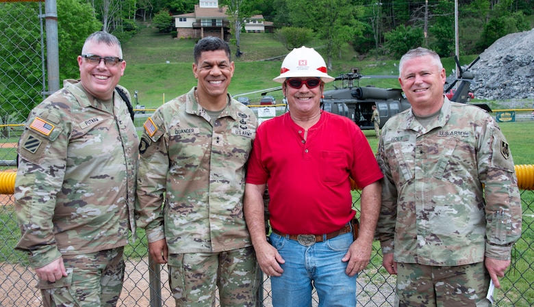 Major General Quander Visits Huntington District