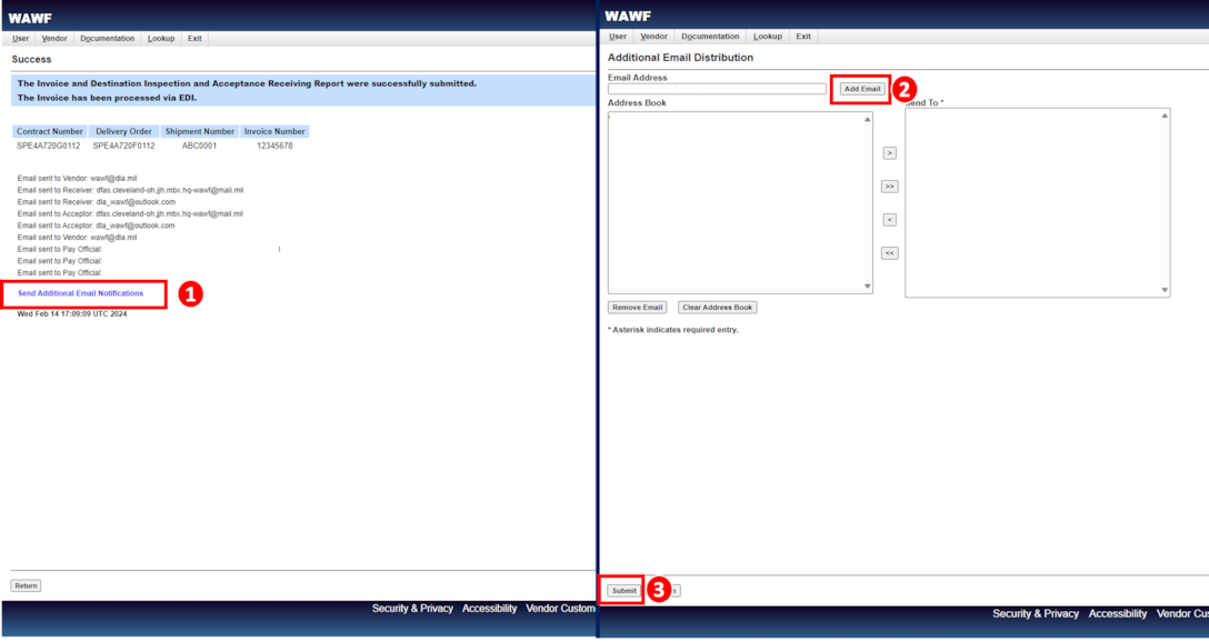 Step 10 in the Combo Invoicing Process is to add any necessary email notifications.