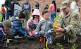 Army Reserve division teaches children during Earth Day celebration