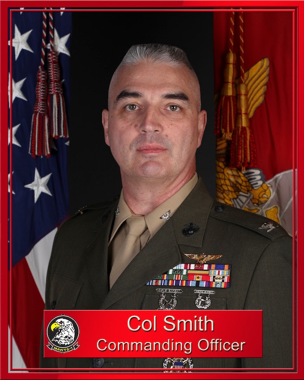U.S. Marine Corps Col. Smith, Commanding Officer or Marine Aviation Weapons and Tactics Squadron One.