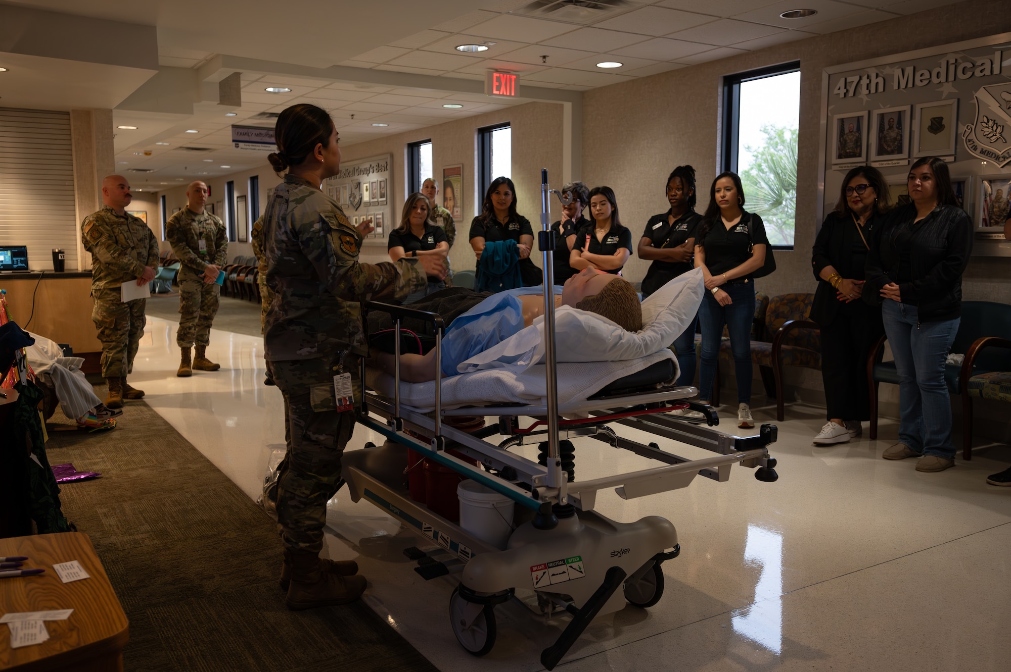 The tour showcased current, future and potential partnership agreements with the community of Del Rio and Team XL. (U.S. Air Force photo by Airman 1st Class Keira Rossman)