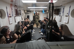 The tour showcased current, future and potential partnership agreements with the community of Del Rio and Team XL. (U.S. Air Force photo by Airman 1st Class Keira Rossman)