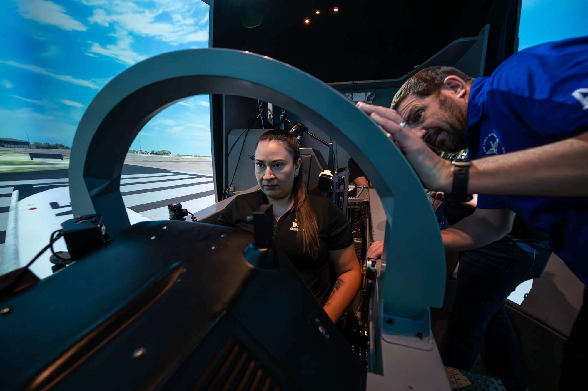 The tour showcased current, future and potential partnership agreements with the community of Del Rio and Team XL. (U.S. Air Force photo by Airman 1st Class Keira Rossman)