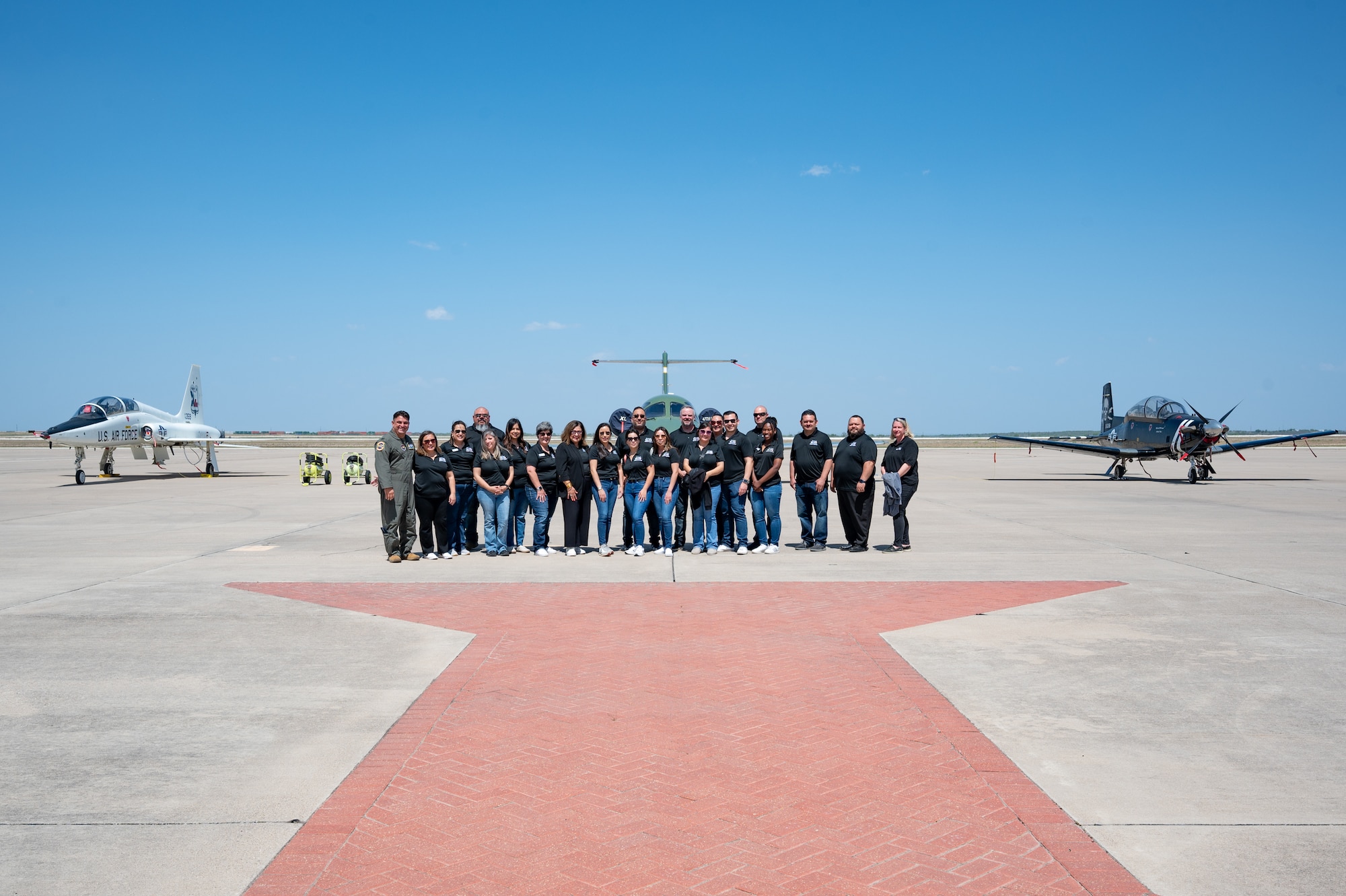 The tour showcased current, future and potential partnership agreements with the community of Del Rio and Team XL. (U.S. Air Force photo by Airman 1st Class Keira Rossman)