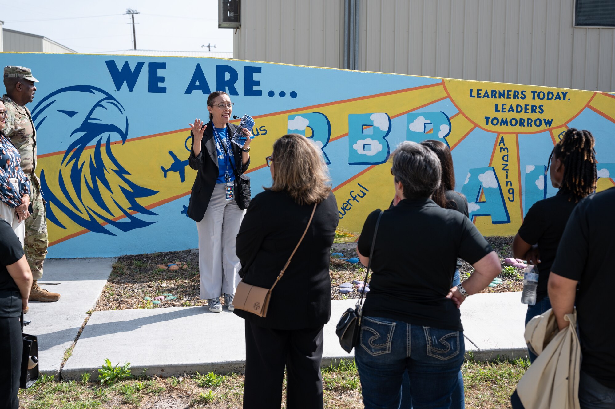 The tour showcased current, future and potential partnership agreements with the community of Del Rio and Team XL. (U.S. Air Force photo by Airman 1st Class Keira Rossman)