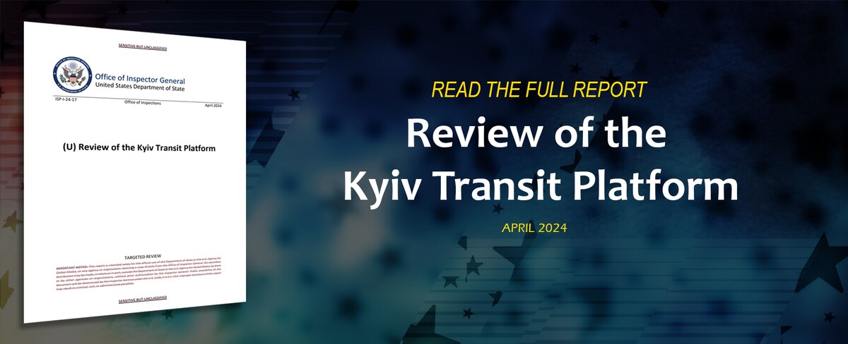 (U) Review of the Kyiv Transit Platform