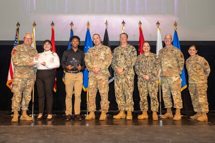Group receiving award