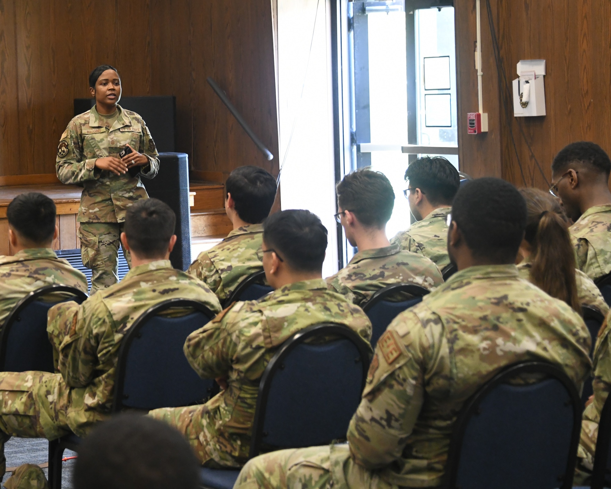 Dozens of Airmen from the 459th Air Refueling Wing, Joint Base Andrews, Md., are pictured here receiving mobilization briefings as they prepare to leave for deployment. The members recently deployed to the U.S. Air Forces Central Command area of responsibility in support of national defense missions in the region.