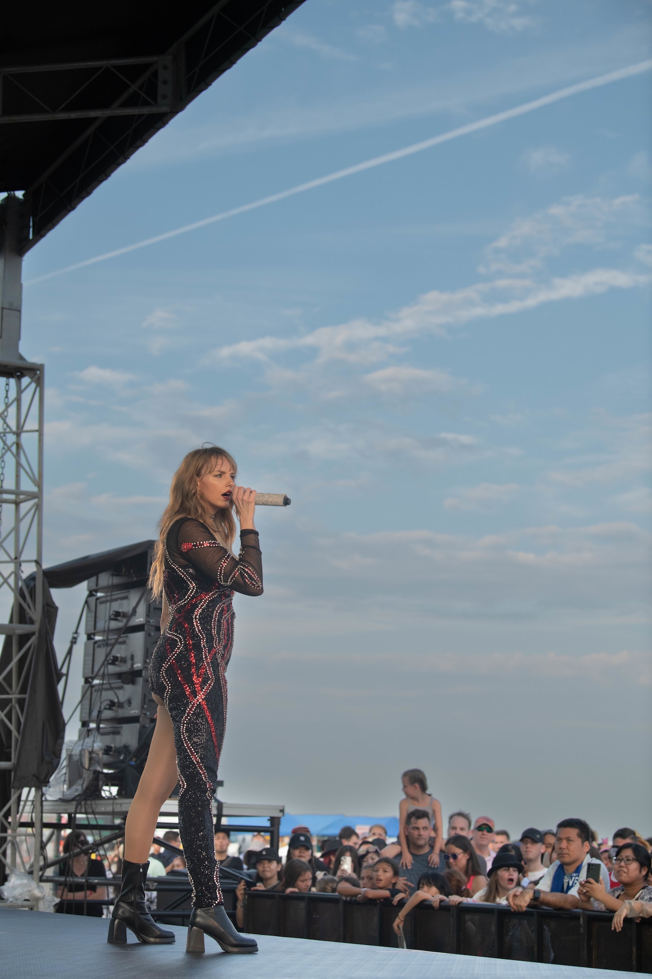 “Lover” a Taylor Swift tribute band performs during America Fest 2024 at Kadena Air Base, Japan, April 27, 2024.