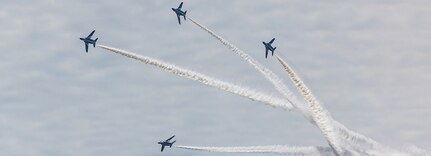 240505-M-PW644-1710 IWAKUNI, YAMAGUCHI, Japan (May 5, 2024) The Japan Air Self-Defense Force Blue Impulse flight demonstration team conducts flight maneuvers in T-4 aircraft during Marine Corps Air Station Iwakuni’s 45th Friendship Day at MCAS Iwakuni, Japan, May 5, 2024. Since 1973, MCAS Iwakuni has held a Friendship Day open house to foster positive relationships between the air station and its Japanese hosts, offering a culturally enriching experience that displays the mutual support the U.S. and Japan share. (U.S. Marine Corps photo by Cpl. Isaac Orozco)