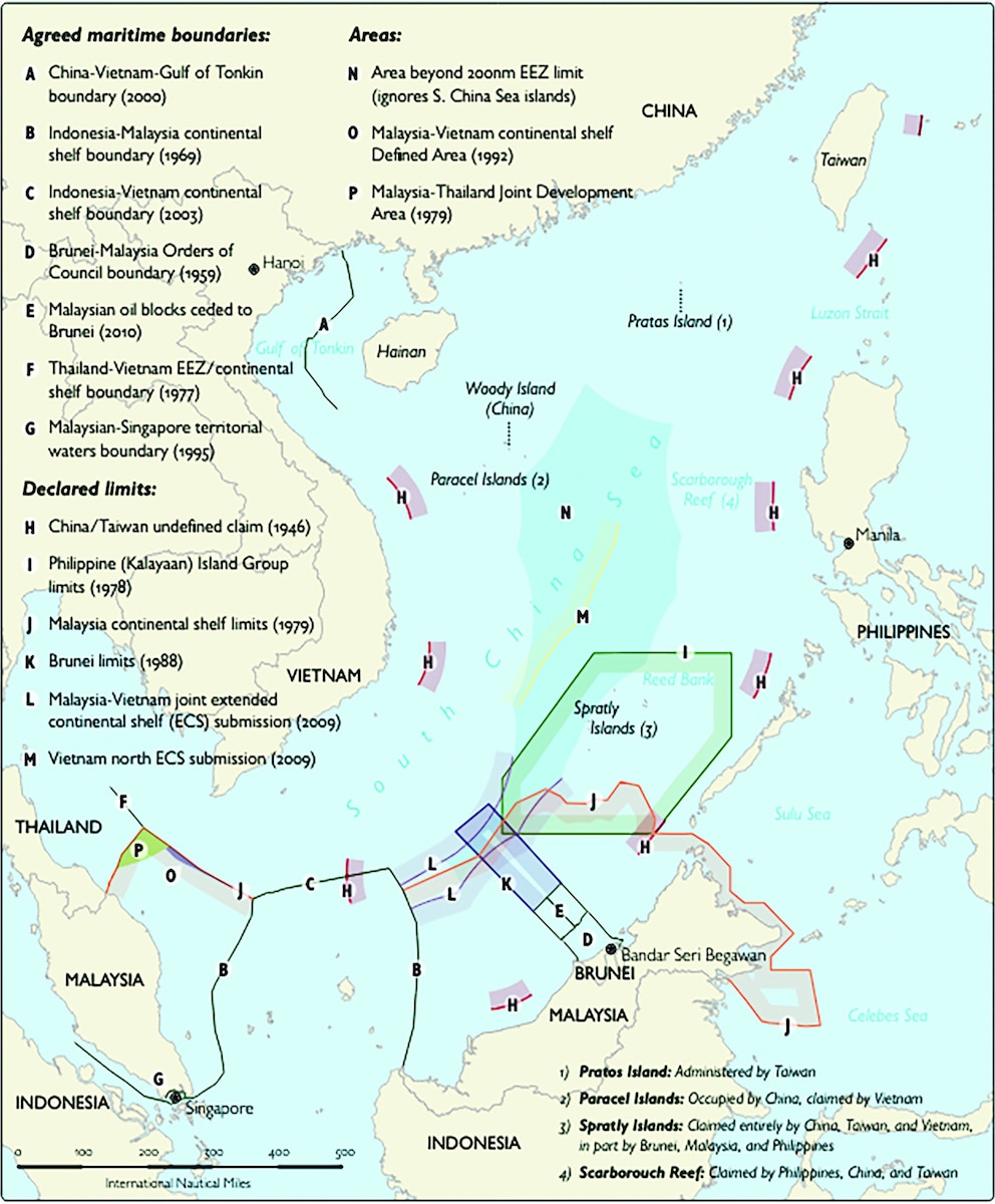 Geaney fig. 1: Map depicting China’s ten-dash line