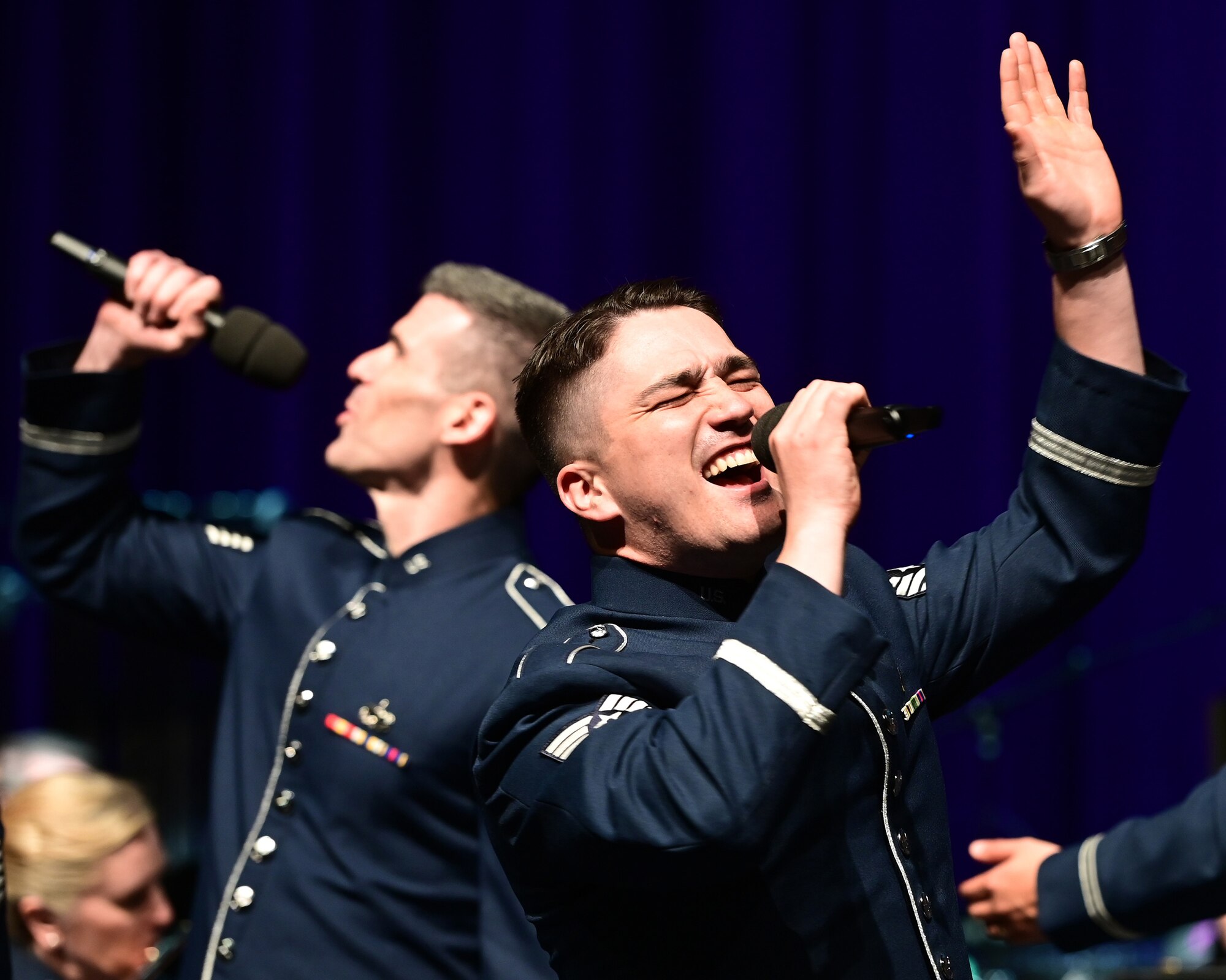 U.S. Air Force Band and the Singing Sergeants perform at St. Michael-Albertville (STMA) High School in St. Michael, Minn., April 9, 2024.
