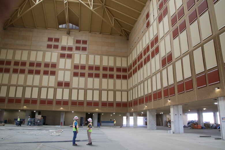 As a resident engineer for the U.S. Army Corps of Engineers, Daniel Olivas has coordinated many construction projects, but the Airman Training Centers show the strength and innovation of USACE. The current dormitories are enveloped with pre-cast concrete panels and were constructed to create an atrium with a tunnel-like atmosphere that creates a breeze and continuously cools the inner portion of the Airman Training Center.