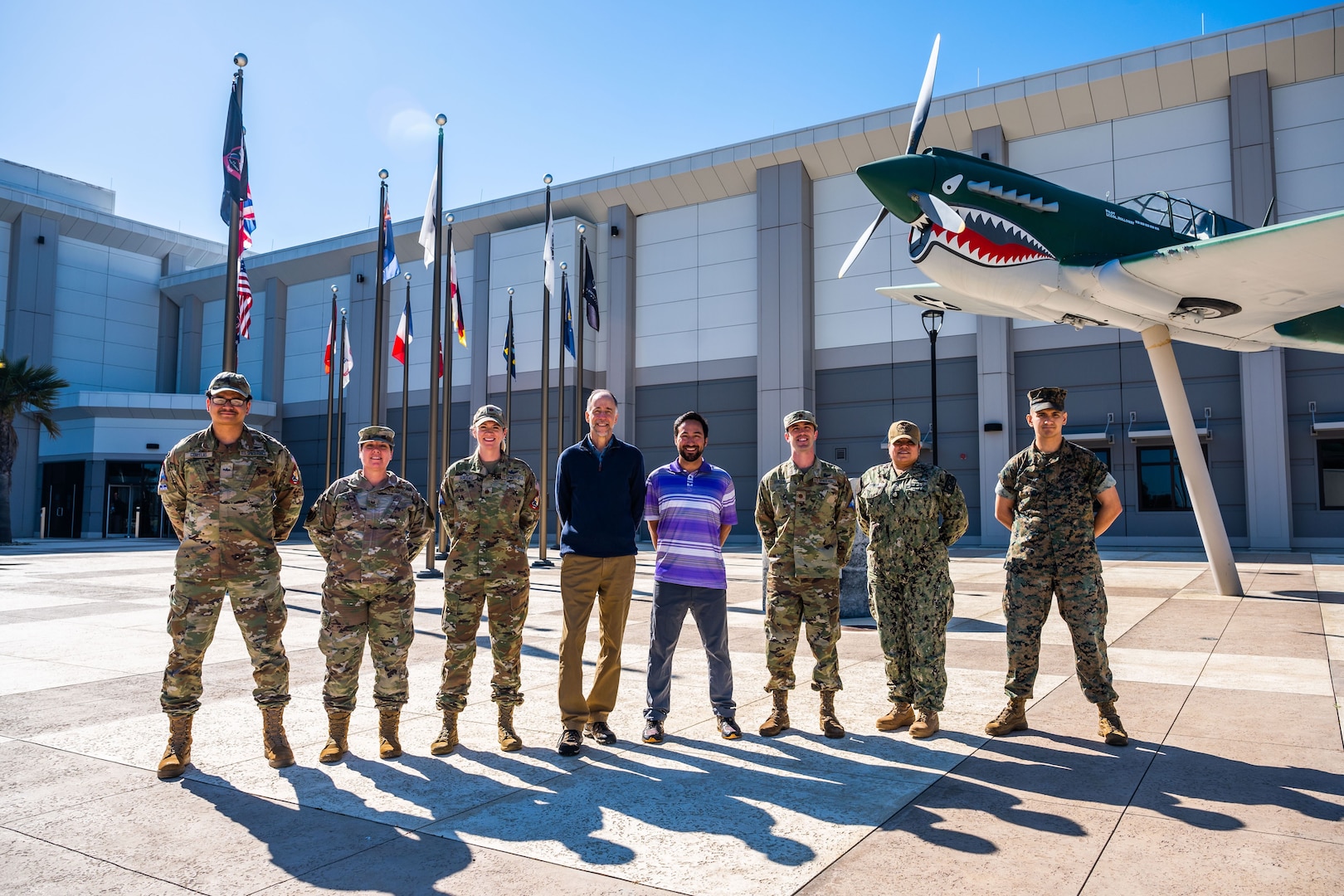 Members of the Combined Space Operations Center and the Commercial Integration Cell host Maxar members, at Headquarters U.S. Space Forces – Space on Vandenberg Space Force Base, Calif., April 16, 2024. The recent launch of WorldView Legion satellites from VSFB marked a collaboration between the U.S. Space Forces – Space and Maxar Technologies, a geospatial insights company. This mission was supported by S4S’s CIC program, which fosters collaboration between the DoD and commercial space companies to deliver critical space capabilities. (U.S. Space Force photo by TSgt. Luke Kitterman)