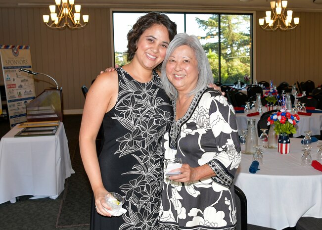 Janice Nall poses with her daughter, Sami Nall, on Beale Air Force Base, California, Aug. 25, 2022.