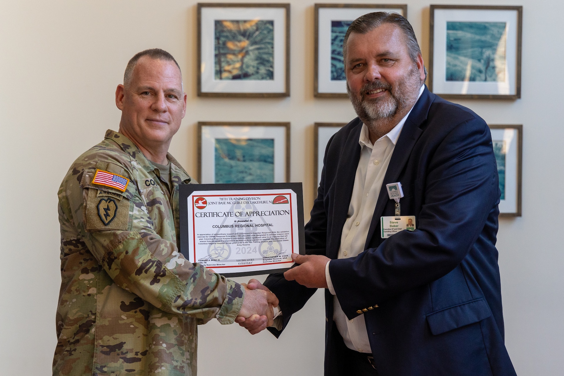 Joint training exercise enhances military-civilian cooperation in emergency response during Guardian Response 2024