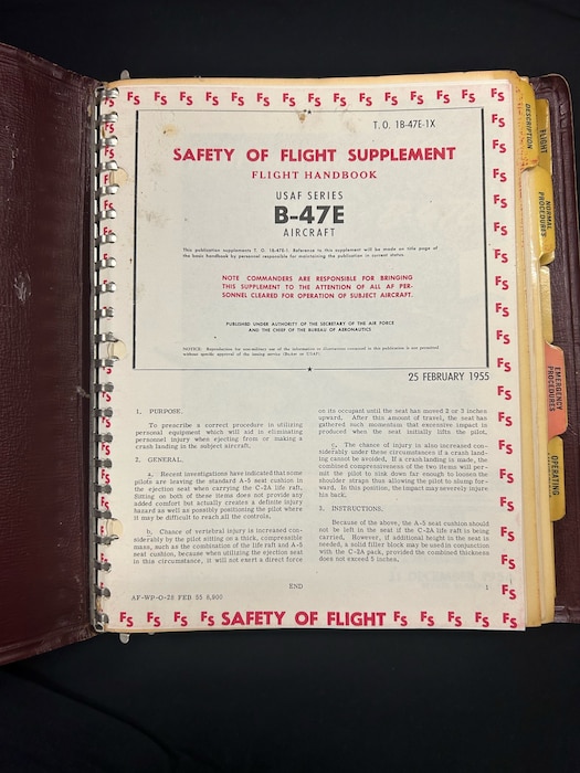 B-47E Flight Handbook