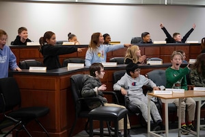 Order in the court for local students visiting Ellsworth