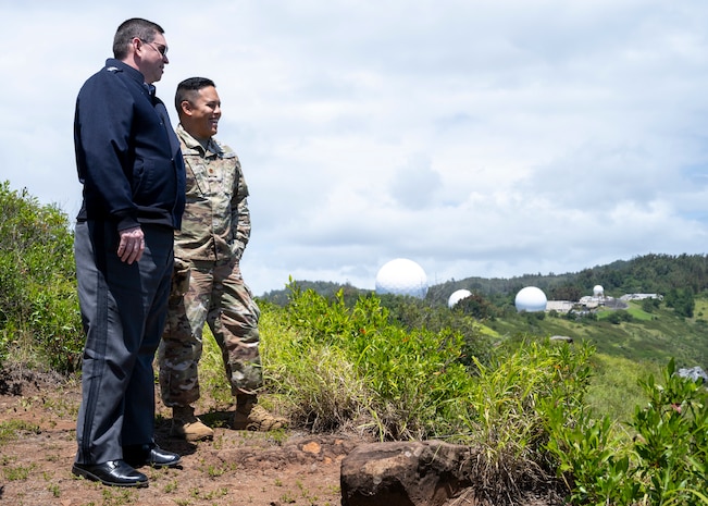 Photo of Chief of Space Operations, Gen. Chance Saltzman and a Space Force officer