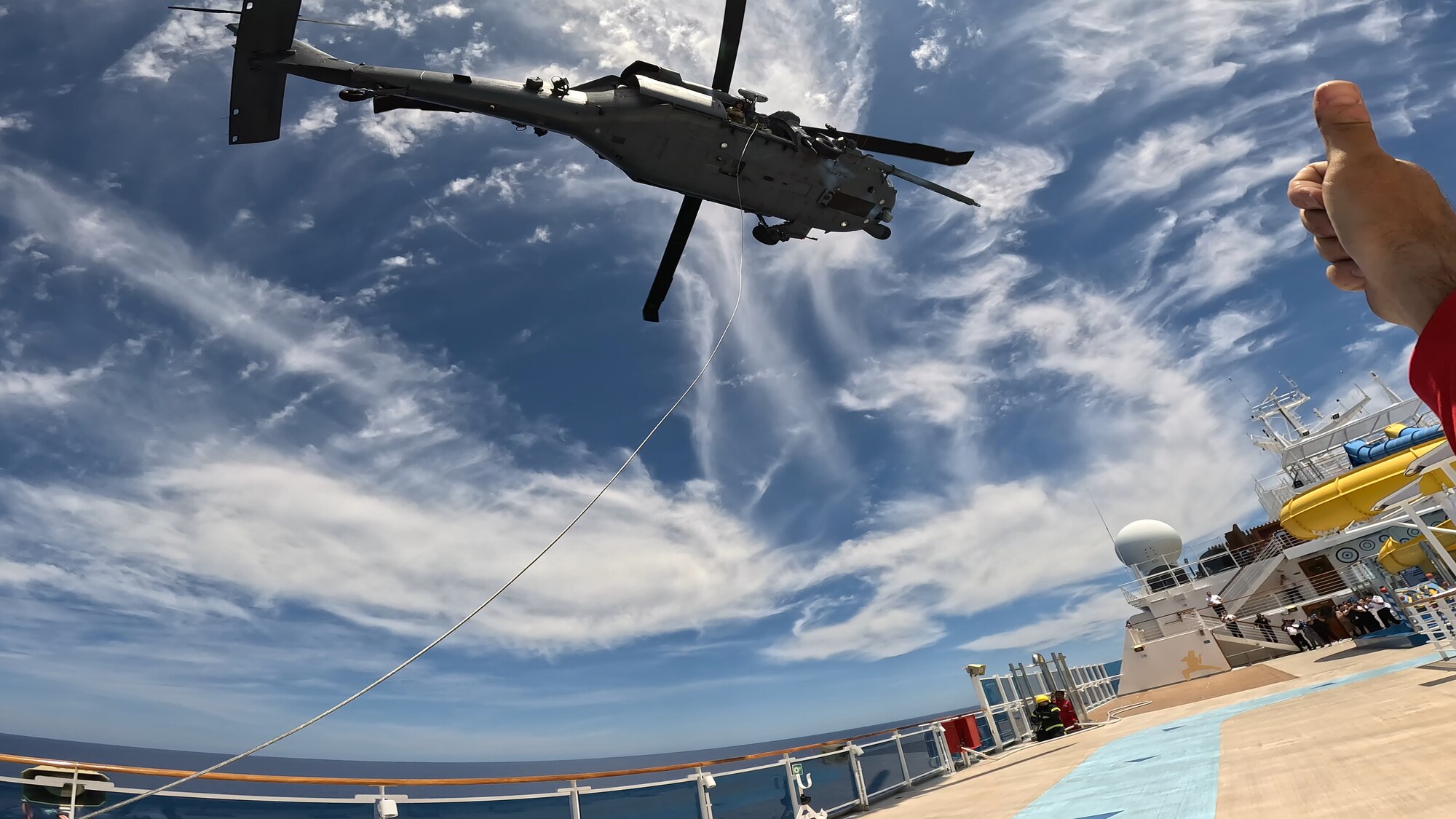 920th RQW successfully conducts civilian medical airlift 350 miles off coast of United States