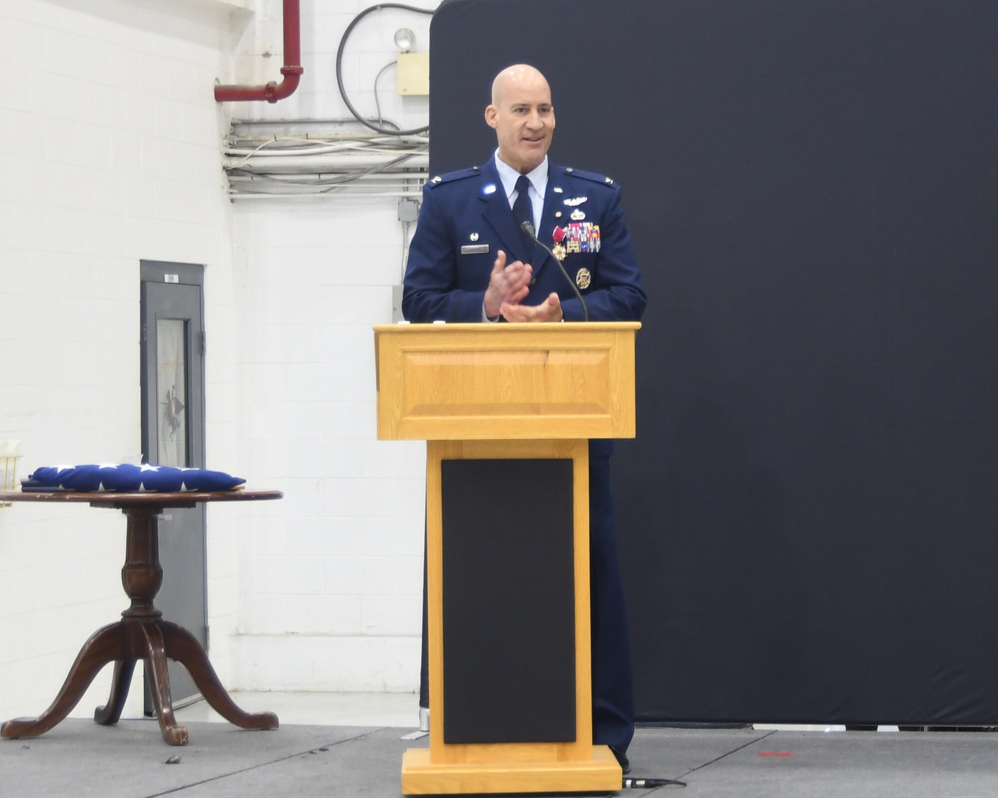 Col. Bruce Carper, Commander, 759th Logistics Readiness Flight, retires after having served nearly 28 years in the Air Force Reserve. Col. Carper held his retirement ceremony May 4, 2024, at the 459th Maintenance Squadron in front of family and friends. Col Carper earned his commission in 1999 from the Academy of Military Science, McGhee-Tyson Air National Guard Base, Knoxville, Tennessee and since then has served in a variety of leadership positions at the flight, squadron, group, and staff level. Maj. Gen. Vanessa Dornhoefer, Mobilization Assistant to the Deputy Chief of Staff for Logistics, Engineering and Force Protection, Headquarters U.S. Air Force, officiated the ceremony.